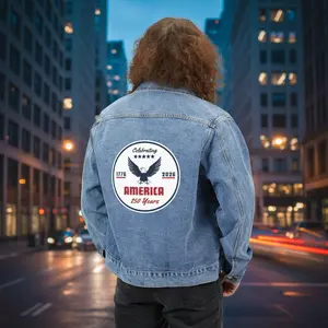 "Celebrating America 250 Years" Men's Denim Jacket