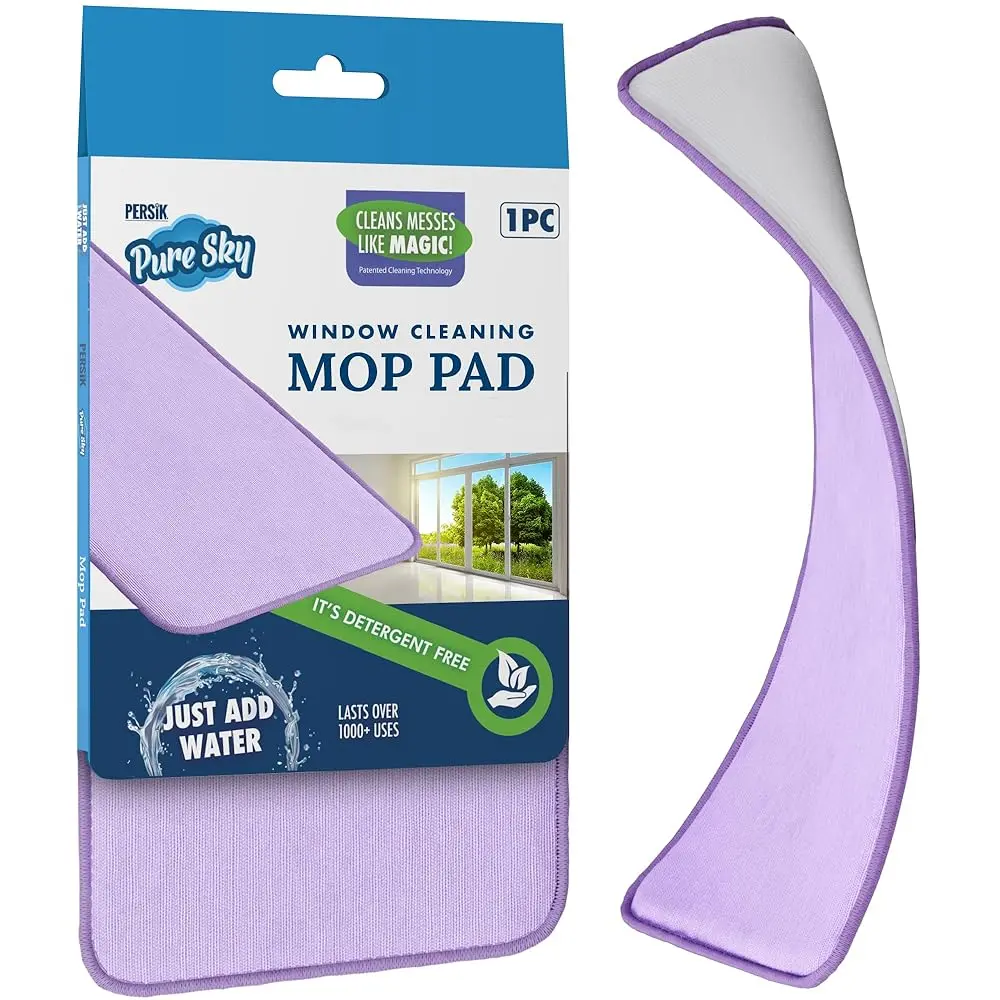 Pure-Sky Ultra Microfiber Window Mop Pad for Glass and Mirrors - Streak-Free Cleaning with Just Water