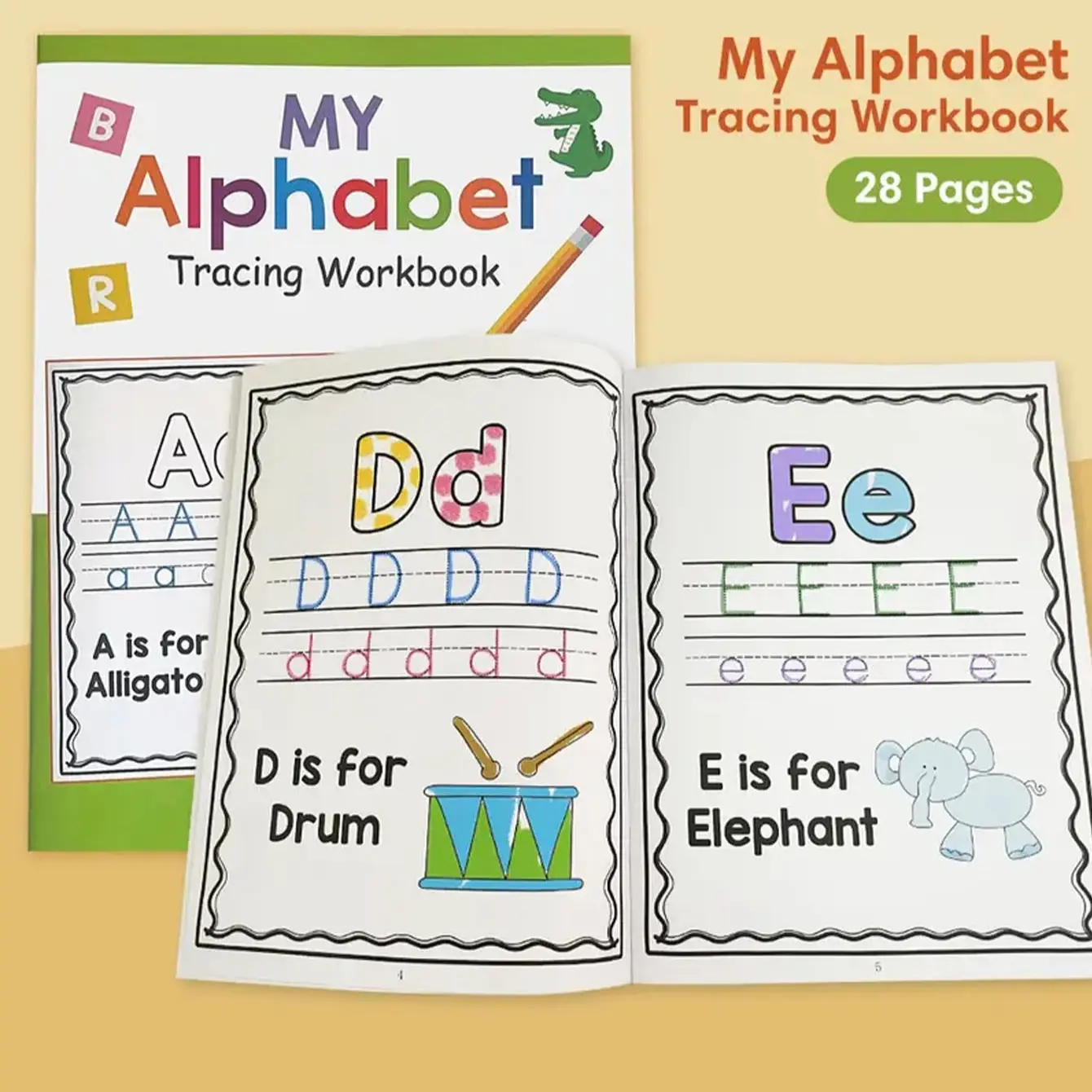Preschool Letter Tracing Workbook, Alphabet Learning and Writing ...