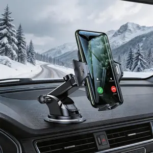 ANKRIYUL Car Phone Mount, 360° Rotation Adjustable Telescopic Phone Holder for Car Dashboard/Windshield/Air Vent