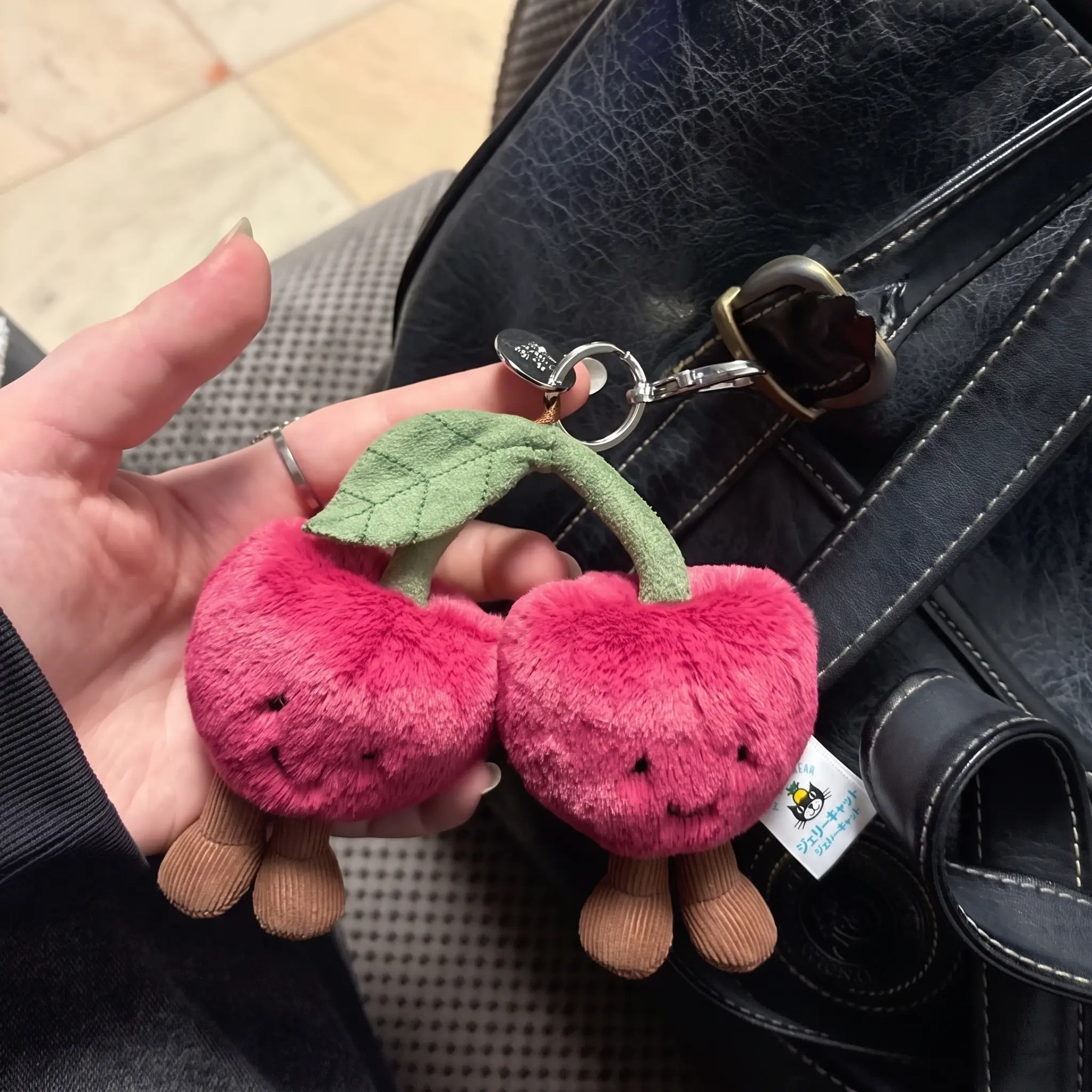 Jellycat Plush Bag Charm Collection, Adorable Plush Keychain, Cute Soft Coffee Bag Accessory, Adorable Cloud Gift for Her, Bag Charm