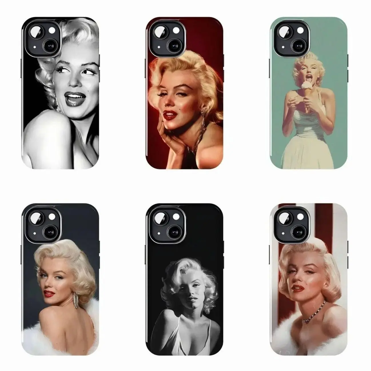 Marilyn Monroe Vintage Phone Case Suitable for iPhone 17-11 Pro Max/Plus and  Samsung Galaxy S23-25