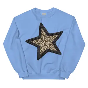 Leopard Star Crewneck