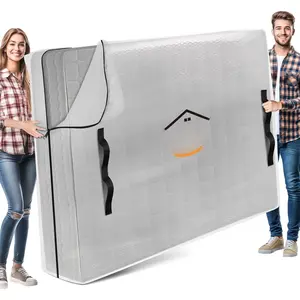Mattress Bag for Moving,  Size Clear Mattress Encasement, Extra Thick & -Resistant Mattress Protector with Heavy-Duty Handles (82"x62"x15")