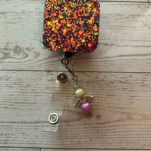 Guardian Angel Clip On Badge Reel Charm Purse Charm Protection Gift for Friends and Family with Divine Protection and Positivity