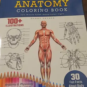 Human Anatomy Coloring Book: 100+ Illustrations & Facts in Anatomy Workbook for Adults, Medical Students, & Nurses Focused on Advanced Body Systems Learning Physiology