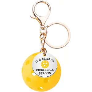 Pickleball Keychain Accessories Gifts for Women Birthday Gifts for Boys Girls Friends Pickleball Gifts Key Chain
