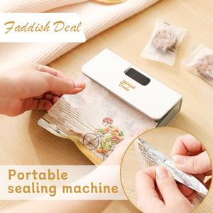 Portable sealing machine, suitable for sealing of snacks, coffee and pet food packaging, bag cutter, rechargeable, compact food storage sealing device.excellent gifts for Christmas and new year，Must-buy on Black Friday