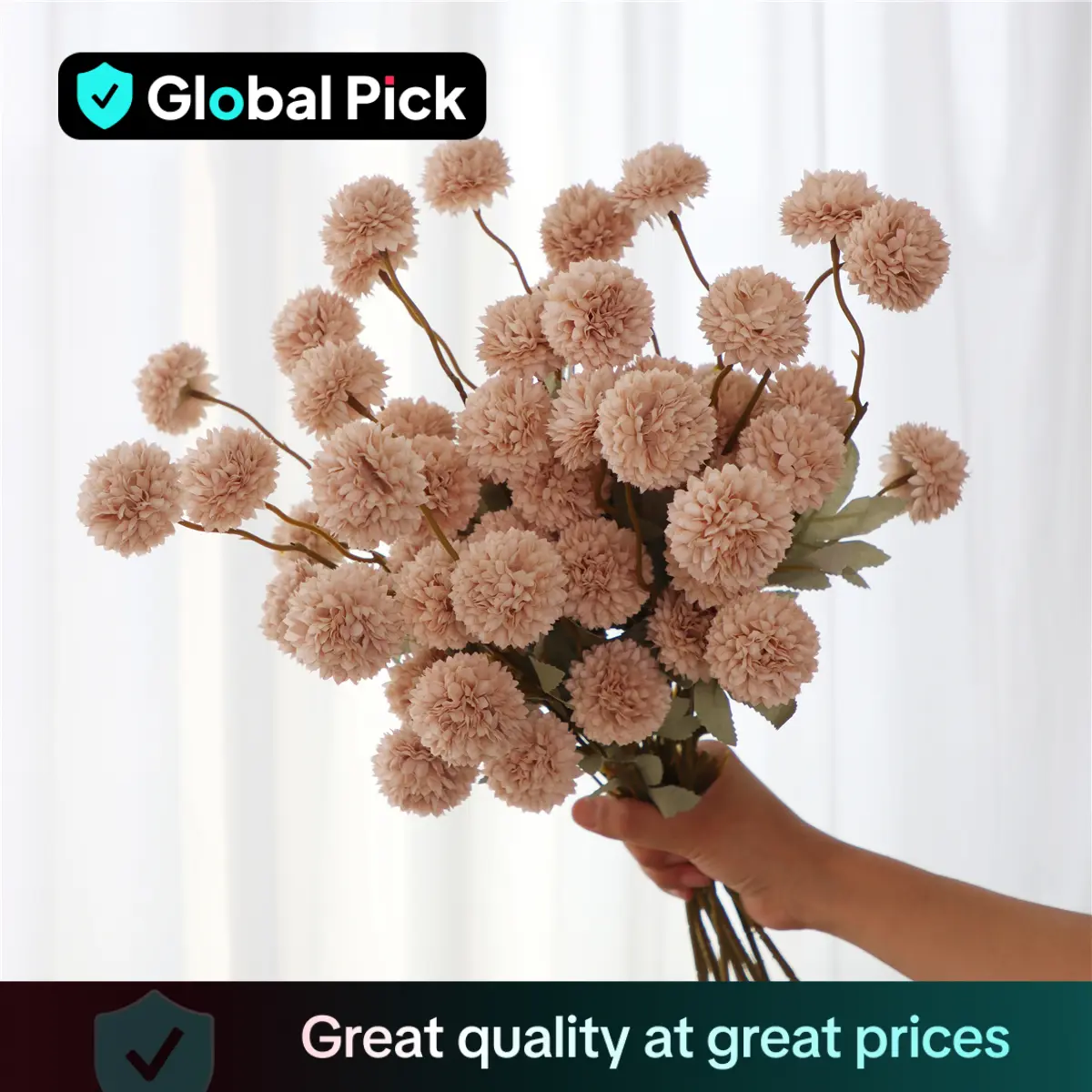 Artificial Flower without Vase, 12pcs Faux Flower Bouquet, Decorative Flower for Home Party Wedding, Home Decor Supplies