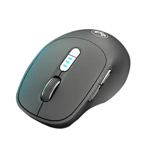 Wireless Mouse, 1 Count USB Computer Mouse with 6-level Adjustable DPI, Type-C Rechargeable Mouse, Ergonomic Grips, 6 Buttons Portable Mouse