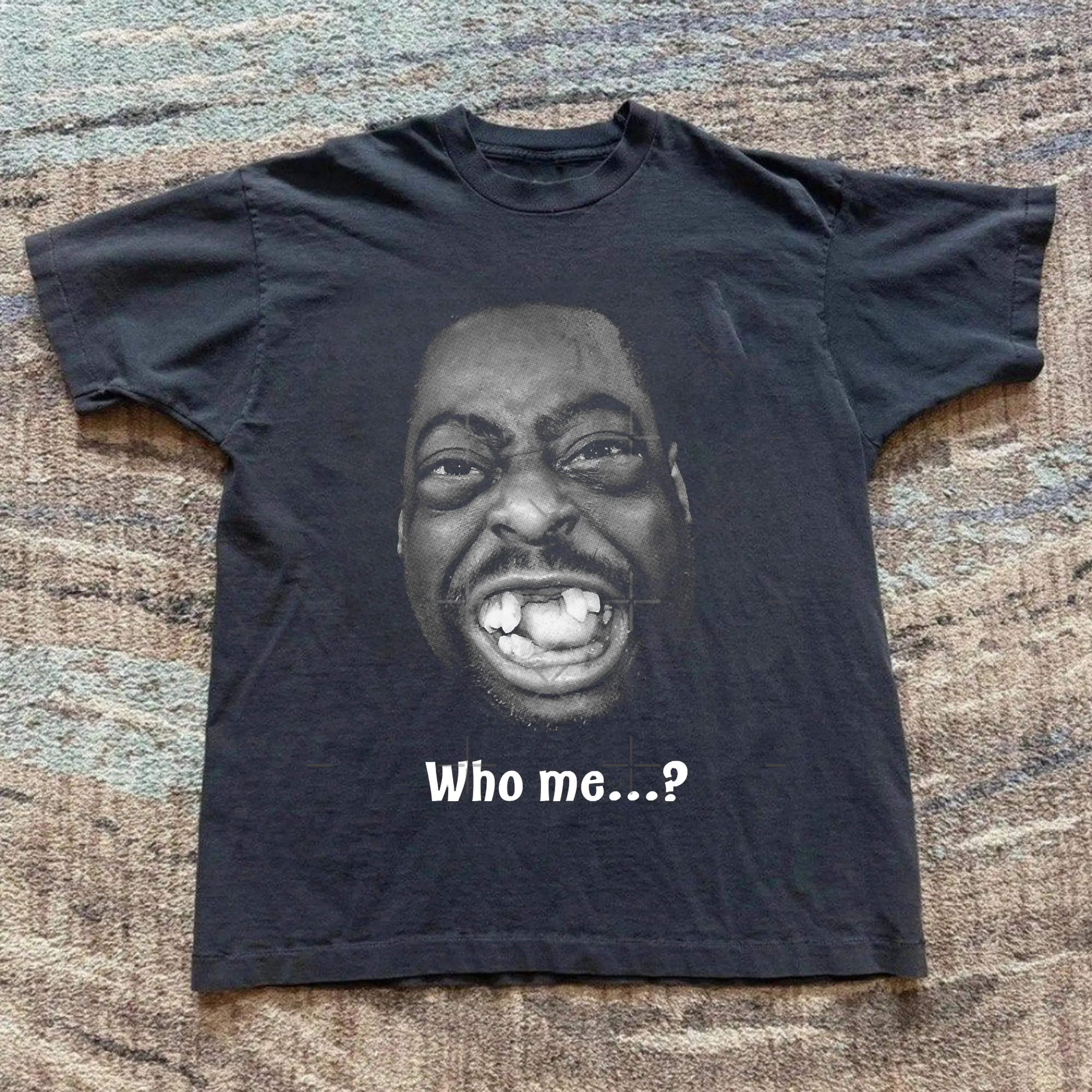 Beetlejuice "Who Me" Funny Meme Shirt, Retro 90s Style Beetlejuice Portrait Graphic Tee, Meme Cringe Funny Dumb Shirts, Men's Vintage Casual Trend Shirt Gift For Fans, Gift For Men, Gift For Women