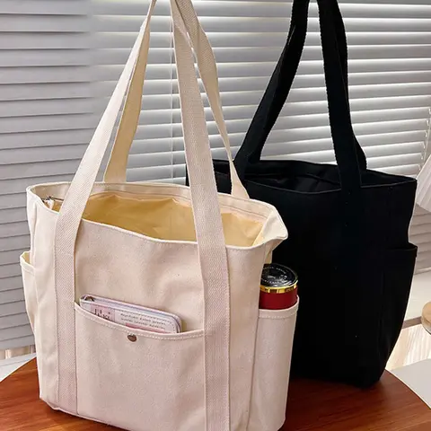 Women's Mini Canvas Tote Bag, Everyday Bags, Casual Design, Lightweight & Durable, Perfect for Daily Use, Large Capacity Handbag for Students & Commuters, Stylish Tote Bag, Minimalist Tote Bag, Casual Fashion Bag, Lightweight Shopping Bag