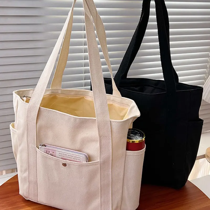 Women's Mini Canvas Tote Bag, Everyday Bags, Casual Design, Lightweight & Durable, Perfect for Daily Use, Large Capacity Handbag for Students & Commuters, Stylish Tote Bag, Minimalist Tote Bag, Casual Fashion Bag, Lightweight Shopping Bag