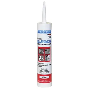 212 MAIN Gardner-Gibson SK-3909 Sta-Kool 390 Elastic White Roof Patch - 10.1 oz., Quick Dry Adhesive, Extra Tough Elastic Material, Crack Patching, Roof Repair