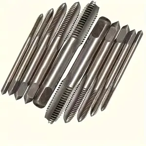 10pcs High-Speed ​​Steel Threaded Screw Set - Spiral Point Thread Hand Screws, M3 M4 M5 M6 M8 Sizes, High-Efficiency Tapping, Durable Material, for Precision Threads
