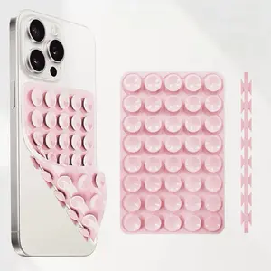 Large Silicone Suction Cup Phone Holder Stand, Dual-Sided Adjustable Mobile Mount for Selfies & Videos, Strong Grip Cellphone Accessory, Phone Holder Design
