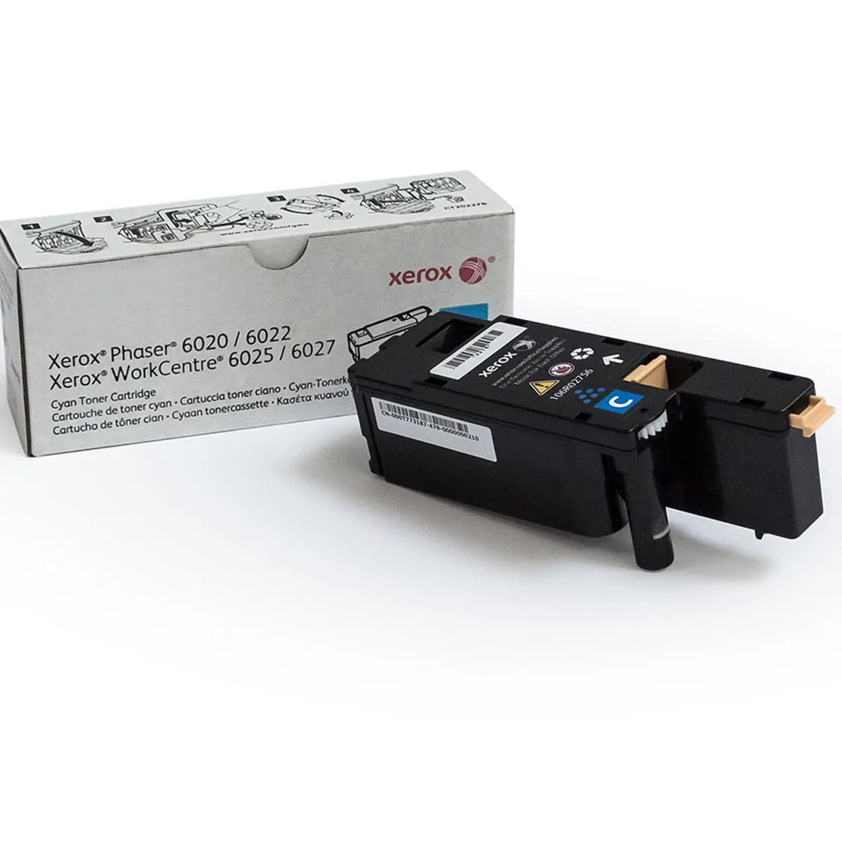 Xerox Cyan Toner Cartridge - High-Quality, Durable for Select WorkCentre, Phaser Printers - Consistent, Top-Notch Print Quality, Efficiency and Durability, 1000 Pages Yield