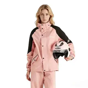 Unisex Waterproof Rain Suit 2-Piece Heavy Duty Rain Jacket & Pants Set for Adults, Perfect for Outdoor Motorcycle Riding