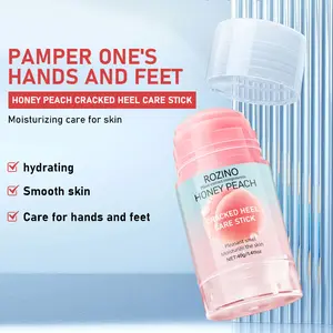 Rozino Honey Peach Cracked Heel Care Stick - Hydrating & Smooth Skin Formula for Calluses & Dry Feet - Solid Moisturizer for Hands and Feet