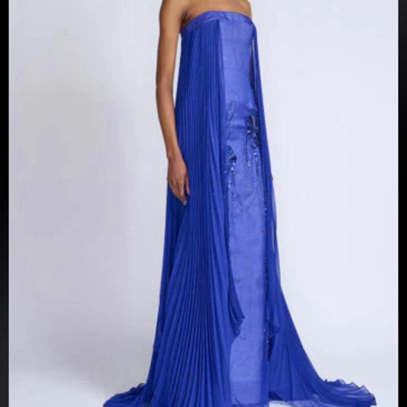 Bibhu Mohapatra Organza Strapless Gown  Formal Evening Luxury Designer Dress