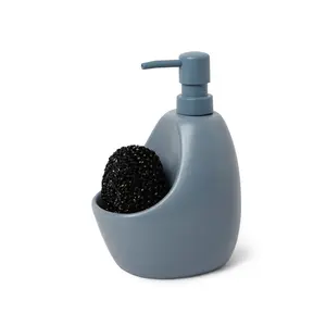 Umbra Joey Soap Pump & Scrubby, Modern Soap Dispenser with Built-In Caddy for Kitchen or Bathroom - Choose Your pack Ceramic Hand
