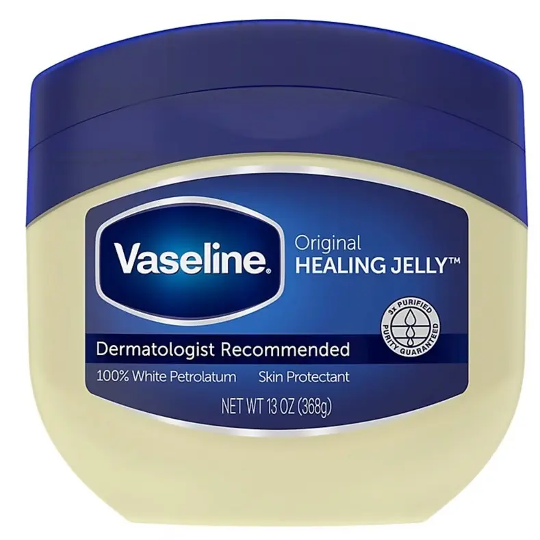Vaseline Original Petroleum Jelly Body Care Moisturizer Cream (13oz, 1 Count) - Dermatologist Recommended, Hydrates Dry Skin, Soothes Minor Cuts, Locks In Moisture