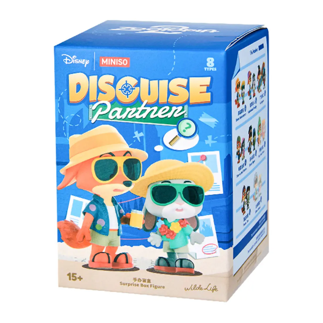 MINISO x Disney Zootopia Disguise Partner Blind Box | Nick & Judy Cosplay Figures in Pirate & Hippie Styles | 2.6" Cute Desk Ornament | Official Collectible, Ideal Graduation & Summer Gift #ZootopiaBlindBox #DisneyFigure #CosplayToy