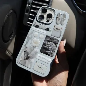 The White Whisper Glossy Sticker Set for iPhone - Includes 14 Chic Designs to add a Personalized and Stylish Touch to Your  Smartphone