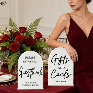 Acrylic Wedding Decorations Party Table Card Standee, Large Desktop Seat Markers for Weddings, Elegant Event Accessories