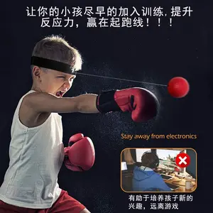 Head-Mounted Boxing Speed Ball for Adults and Children, Universal Combat Training, Sanda Venting Exercise Rebound Reaction Ball