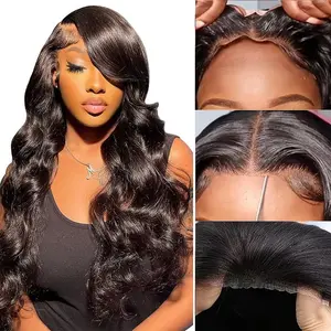 [13x6 Glueless Body Wave] Megalook HD Lace Frontal Wigs Pull Go Glueless Wig Body Wave Human Hair Pre-plucked Natural Hairline With Drawstring Band #TikTokShopBlackFriday