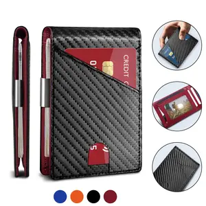 Men's Premium Retro RFID Blocking Wallet - Ultra-Thin, US Dollar Clip, Multiple Card Slots, Money Pocket, Portable Multifunctional Card Holder