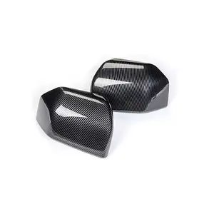 Suitable for 2015-2019 Ford F150 carbon fiber pattern rearview mirror cover, reverse mirror cover modification decoration, ABS transfer printing carbon fiber pattern