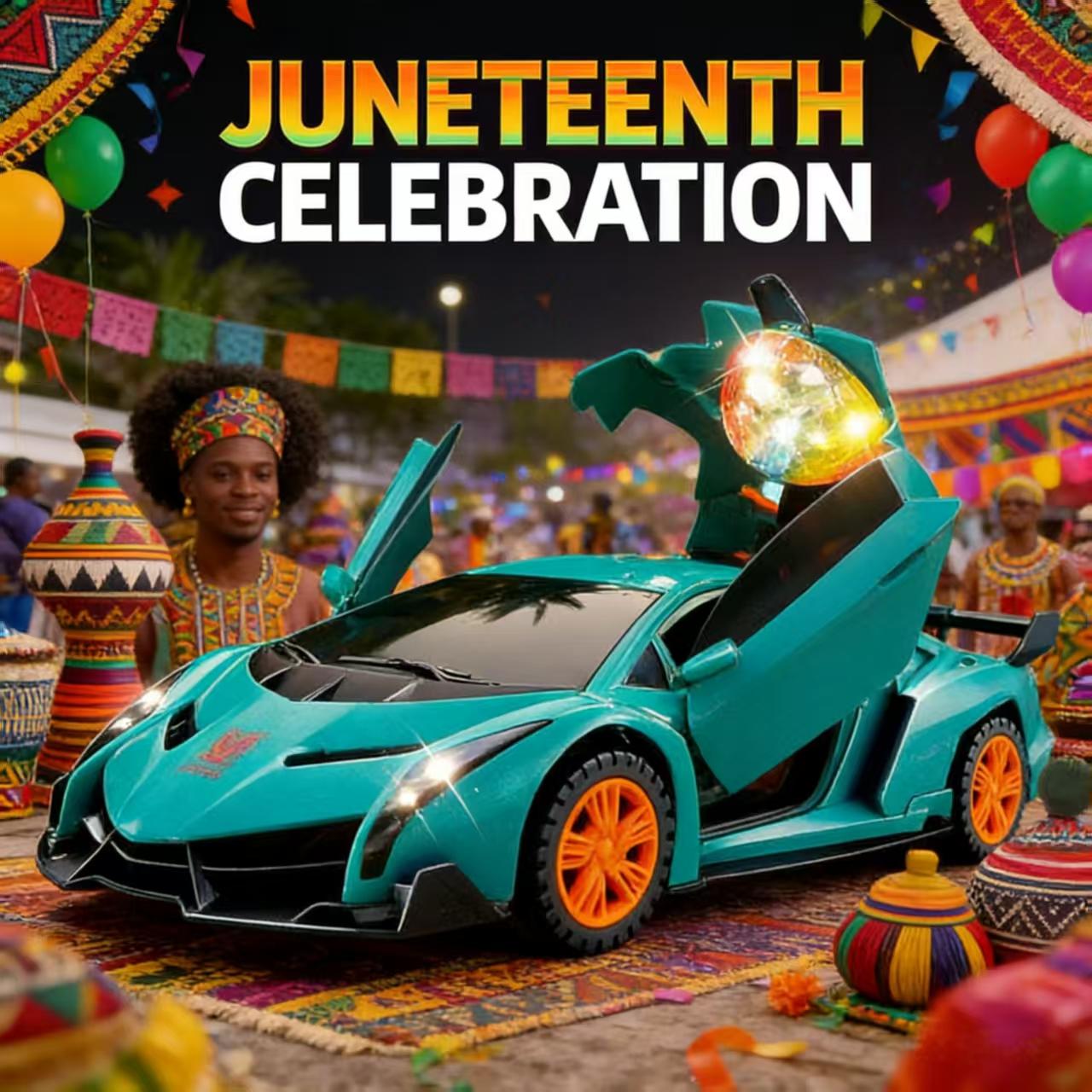 360° Rotating Door Electric Sports Car for Hobbyists & Kids,with LED Lights & Music for Birthday Parties & Playdates