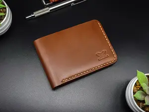 Bellicose Leather Bifold Wallet - Premium Full Grain Leather - Classic Timeless Style - Holds 12+ Cards & Plenty Cash Bills - Durable Leather Wallet