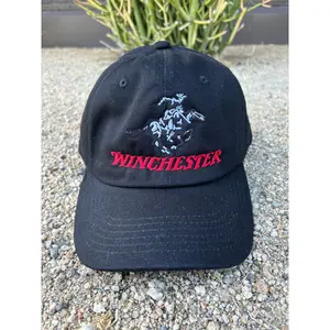 Winchester embroidered black dad hat