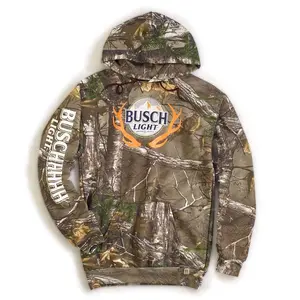 Busch Beer RealTree Camo 3D Lightweight Hoodie For Men