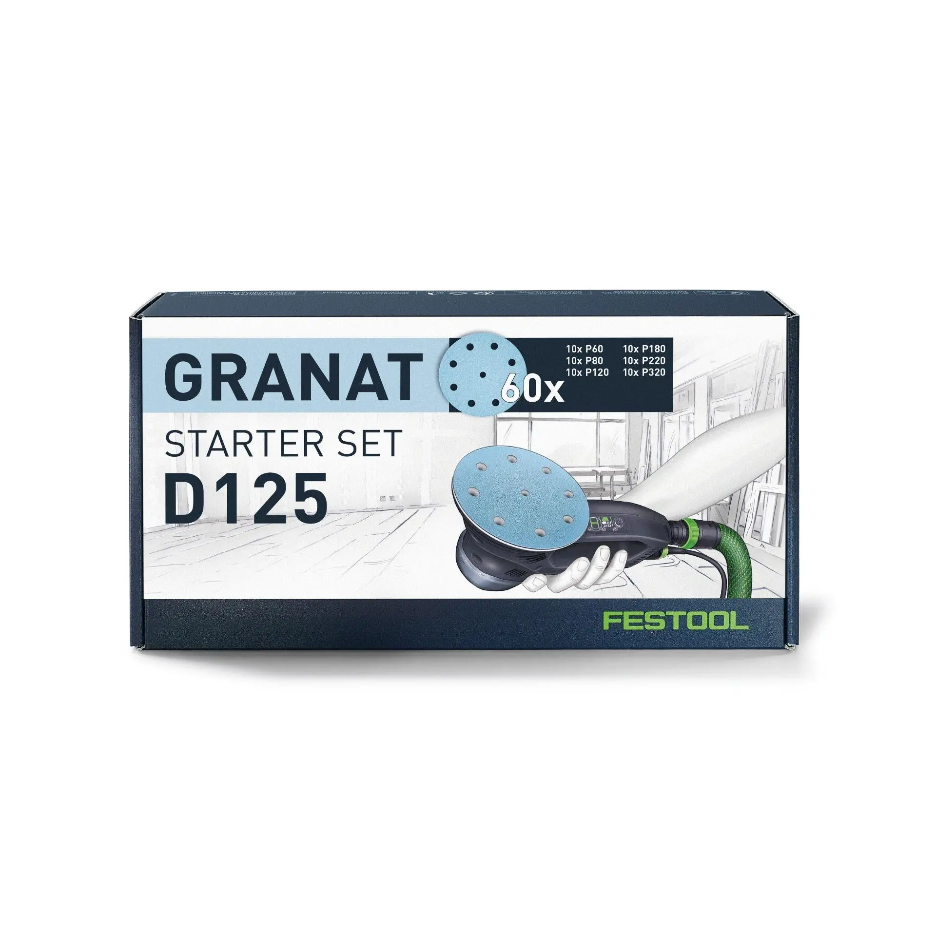 Festool 5 in. Granat Starter Set D125 GR-Set 578668