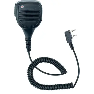 QHM22 Weatherproof Heavy Duty IP54 Speaker Mic,  Commercial Grade  Mic for  (UV-5R BF-F8HP), pxton, Retevis, Kenwood K1 Radios