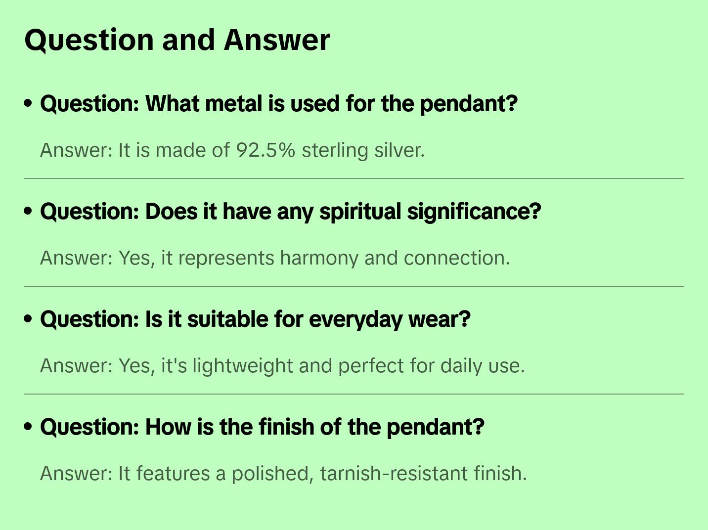 Modern OM Symbol Sterling Silver Pendant