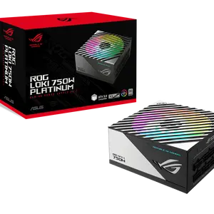 ASUS ROG Loki SFX-L 750W Platinum (Fully Modular Power Supply, 80+ Platinum, Lambda A Certified, 120mm PWM ARGB Fan, Aura Sync, ATX 3.0 Compatible, PCIe 5.0 Ready)
