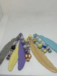 Beaded Feather Bookmark