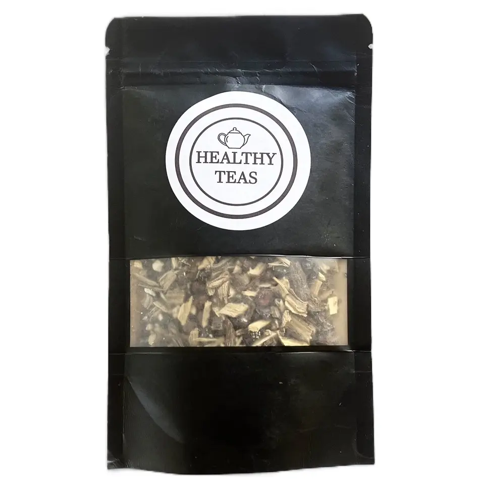 Lung Support Herbal Tea with Licorice Root, Schisandra Berries and Burdock Root - Caffeine-Free Herbal Tea loose leaf