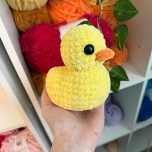 Handmade Crochet Medium Yellow Duck