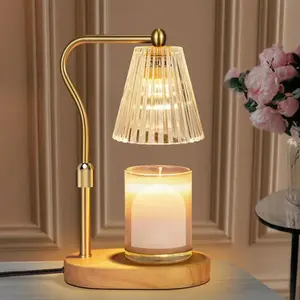 Candle Warmer Lamp with Timer and Dimmer – Adjustable Height, Vintage Home Decor for Bedroom, Scented Jar, and Gift Ideas