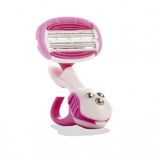 Aveline Razor with Gliding Roller Balls Easy Push-Button Blade Replacement & Built-In Stand for Comfortable Shaving Aloe Body Care