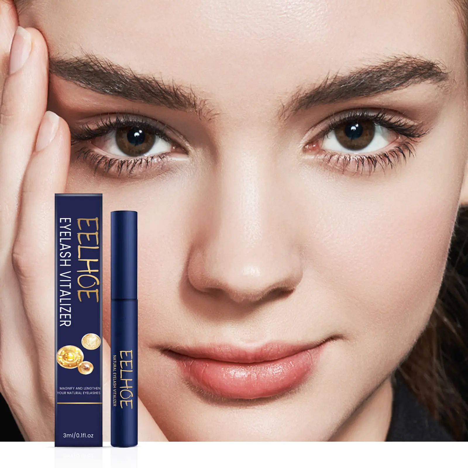 EELHOE Mascara Thickening And Moisturizing Natural Long Black Curl Beautiful Mild Non-Smudging Mascara