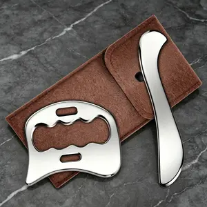 2-in-1 Stainless Steel Gua Sha Massager, Relieve Muscle Soreness, Full Body Relaxation Tool