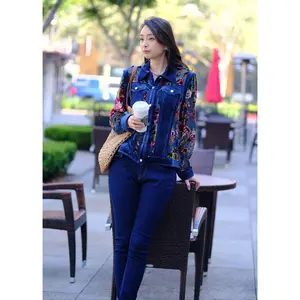 English Flower Velvet Jacket