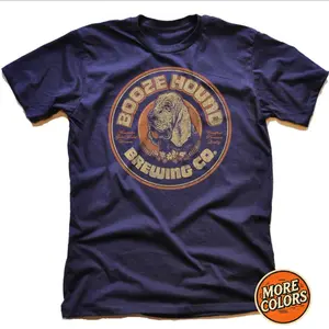 Boozehound Brewing Co. T-Shirt, Funny Dog Lover Beer Shirt, Retro Brewery Graphic Tee, Menswear, Womenswear, Gift for Beer Enthusiasts, Casual Drinking Top, Comfortable Cotton Graphic T-Shirt for Pub Nights
